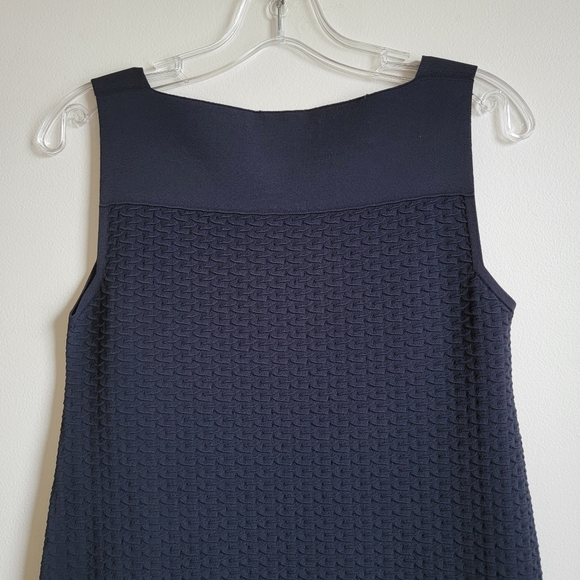 D. Exterior Textured Square Neck Dress - Picture 8 of 11